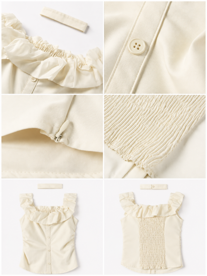 Celina Ruffle-Trim Off-Shoulder Top 
