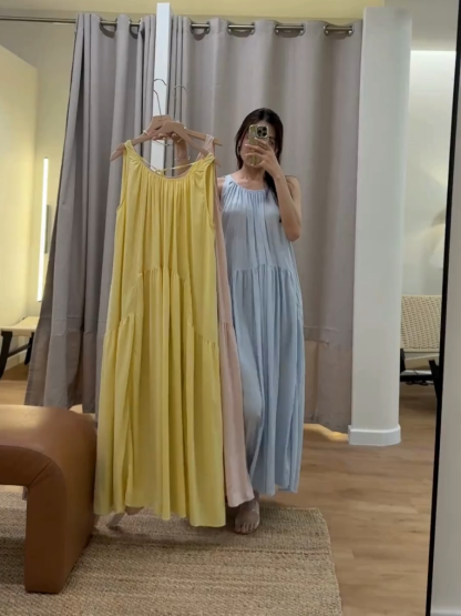 Kayla Round Neck Trapeze Dress (DR106)