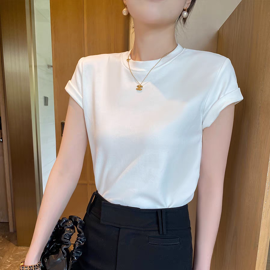 American Denim Dungaree Dress & Pezy Basic Tee-The Black Bow-