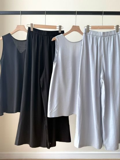 Penelop Front Knot Top & Pants Set