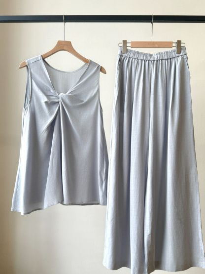 Penelop Front Knot Top & Pants Set