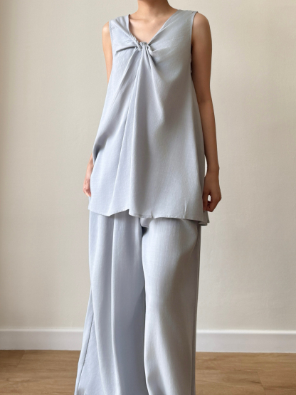 Penelop Front Knot Top & Pants Set