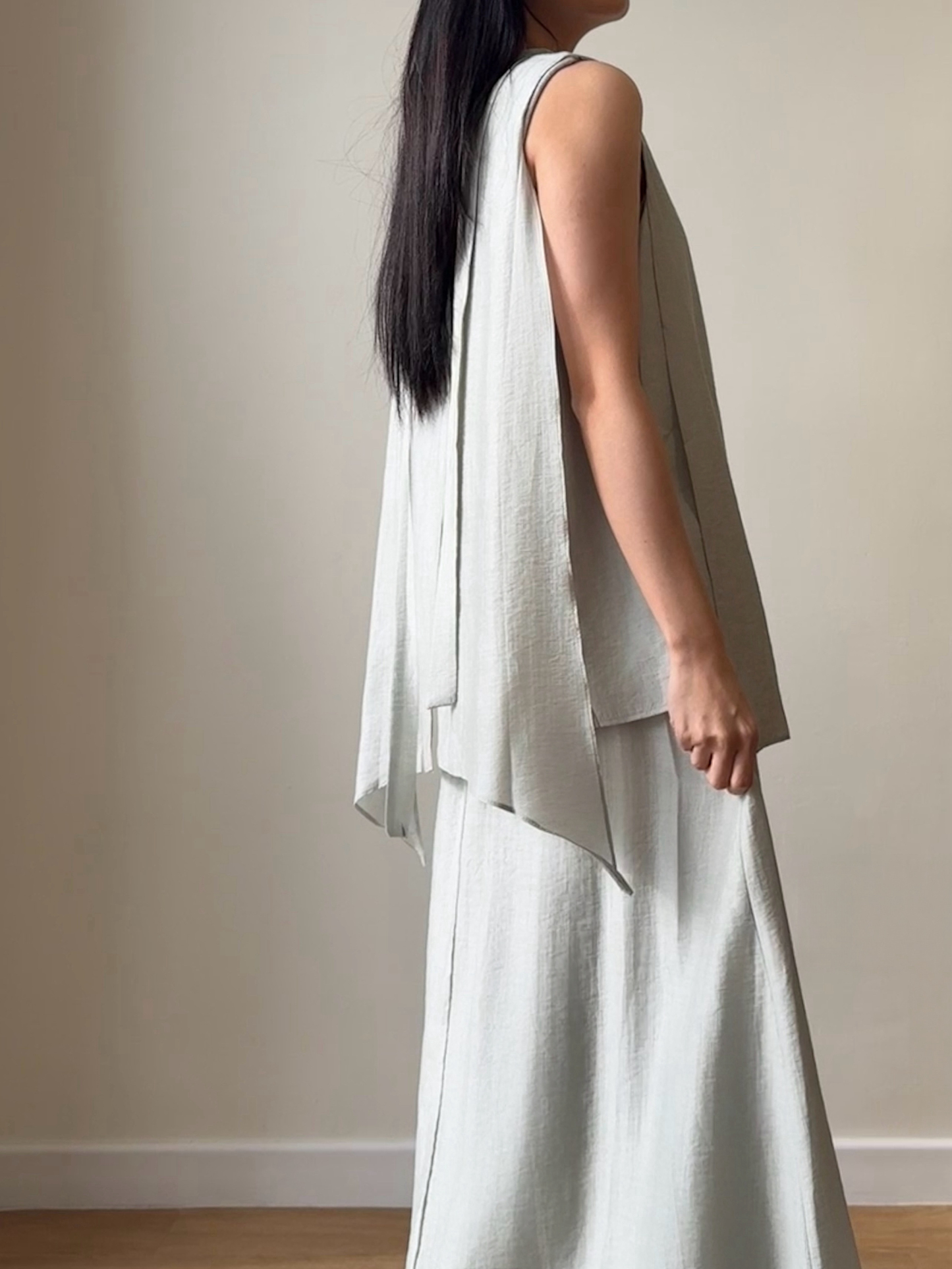 Peyton Tencel Sleeveless Top & Skirt Set 