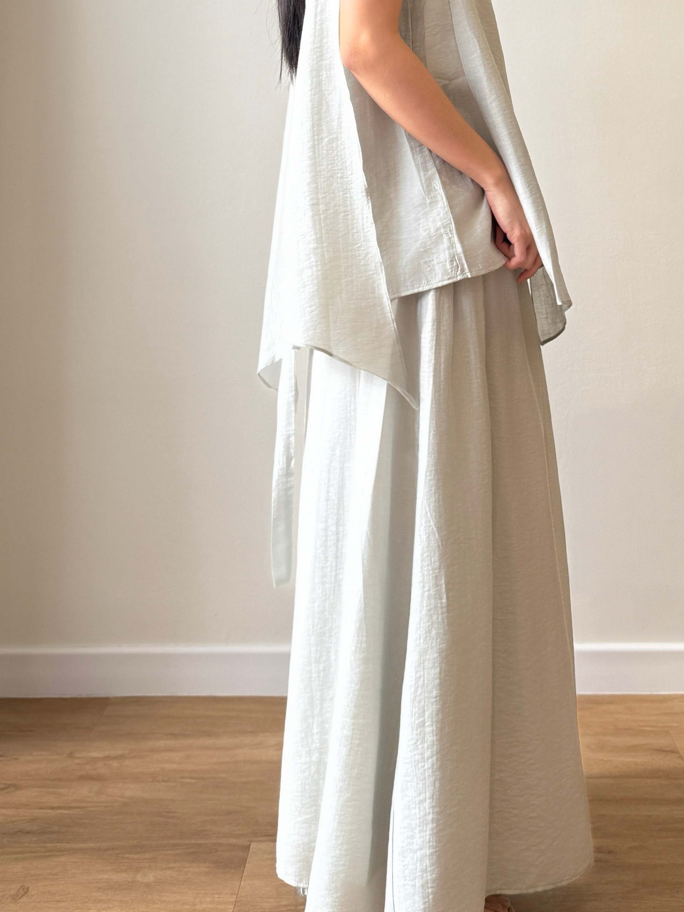 Peyton Tencel Sleeveless Top & Skirt Set 