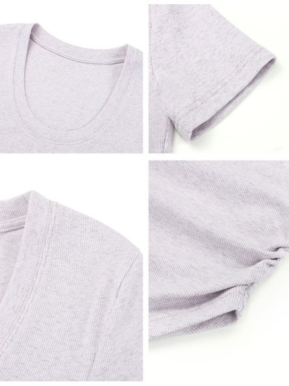 Moning Round Neck Top-The Black Bow-
