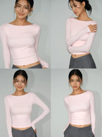 Zoe Long Sleeve Top-The Black Bow-