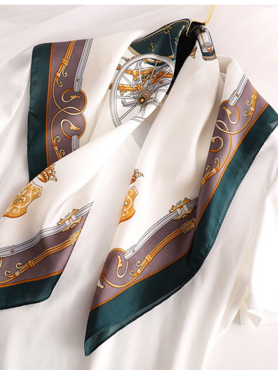 Xoana Luxury Pattern Scarf-The Black Bow-