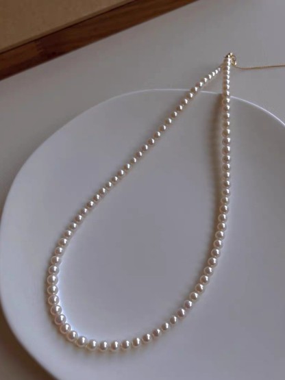 Waverly Delicate Pearl Choker/Necklace-The Black Bow-