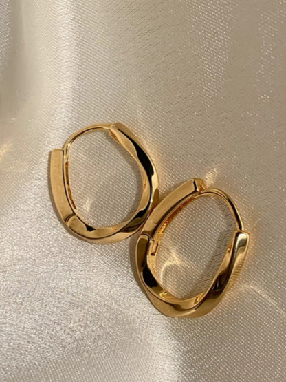 Lea Hoop Earrings-The Black Bow-