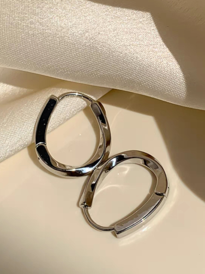 Lea Hoop Earrings-The Black Bow-