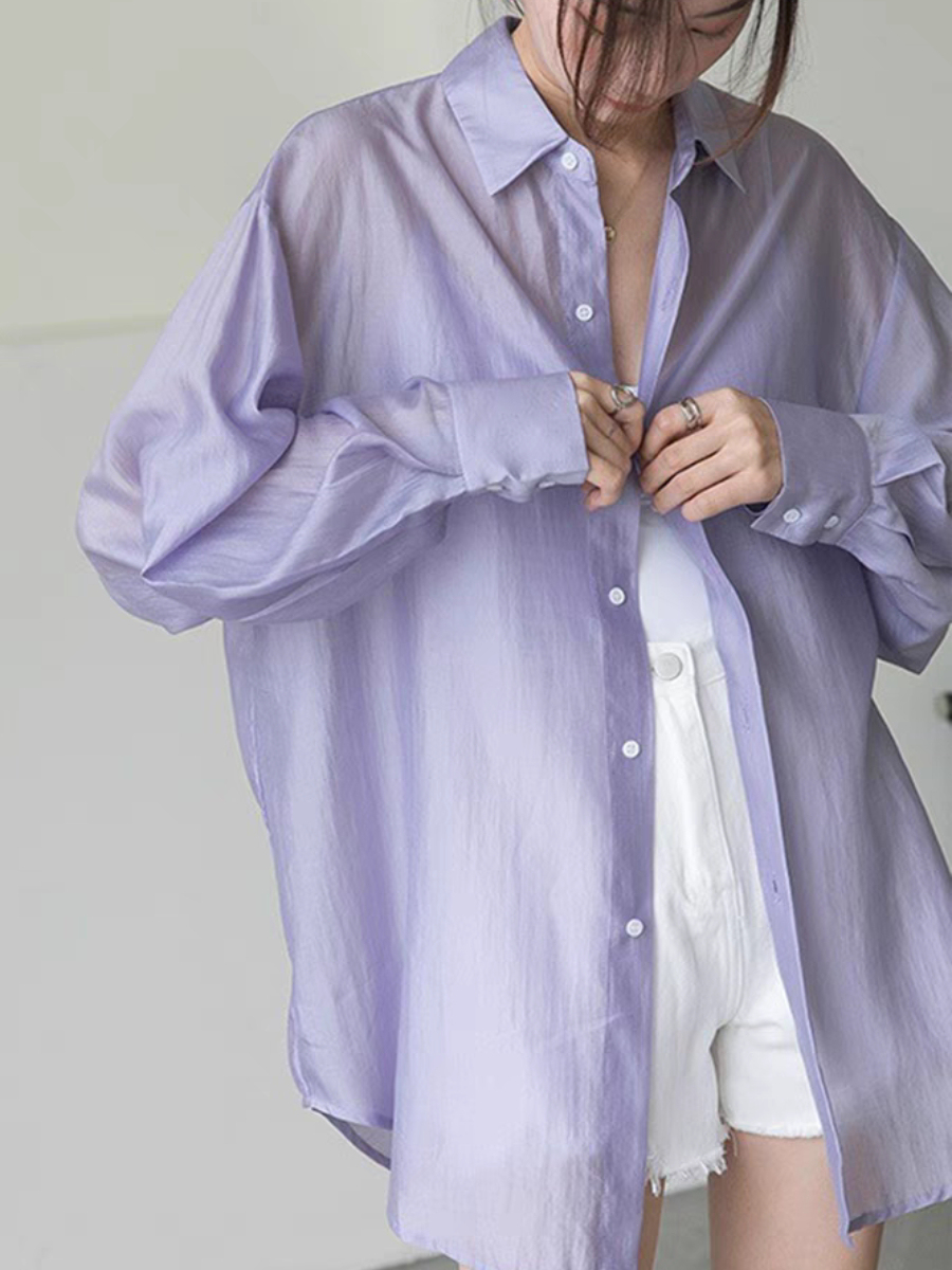 Leyla Tie Back Chiffon Shirt with Padded Inner Top-The Black Bow-