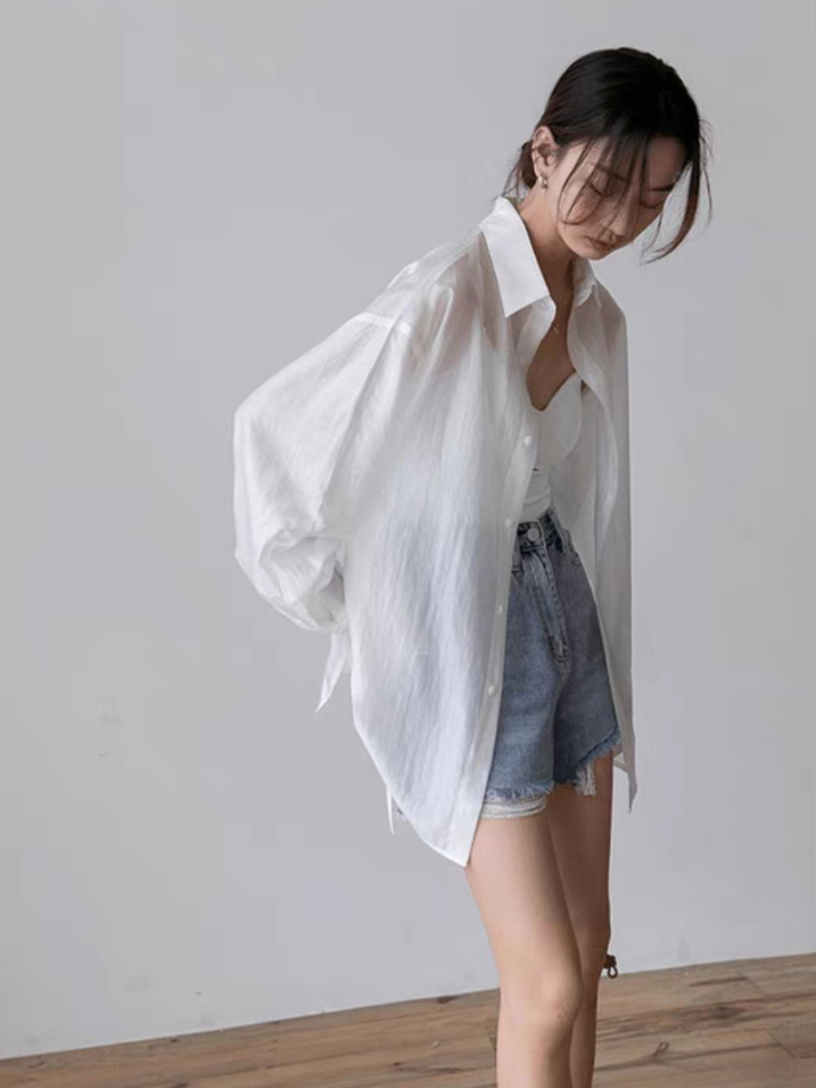 Leyla Tie Back Chiffon Shirt with Padded Inner Top-The Black Bow-