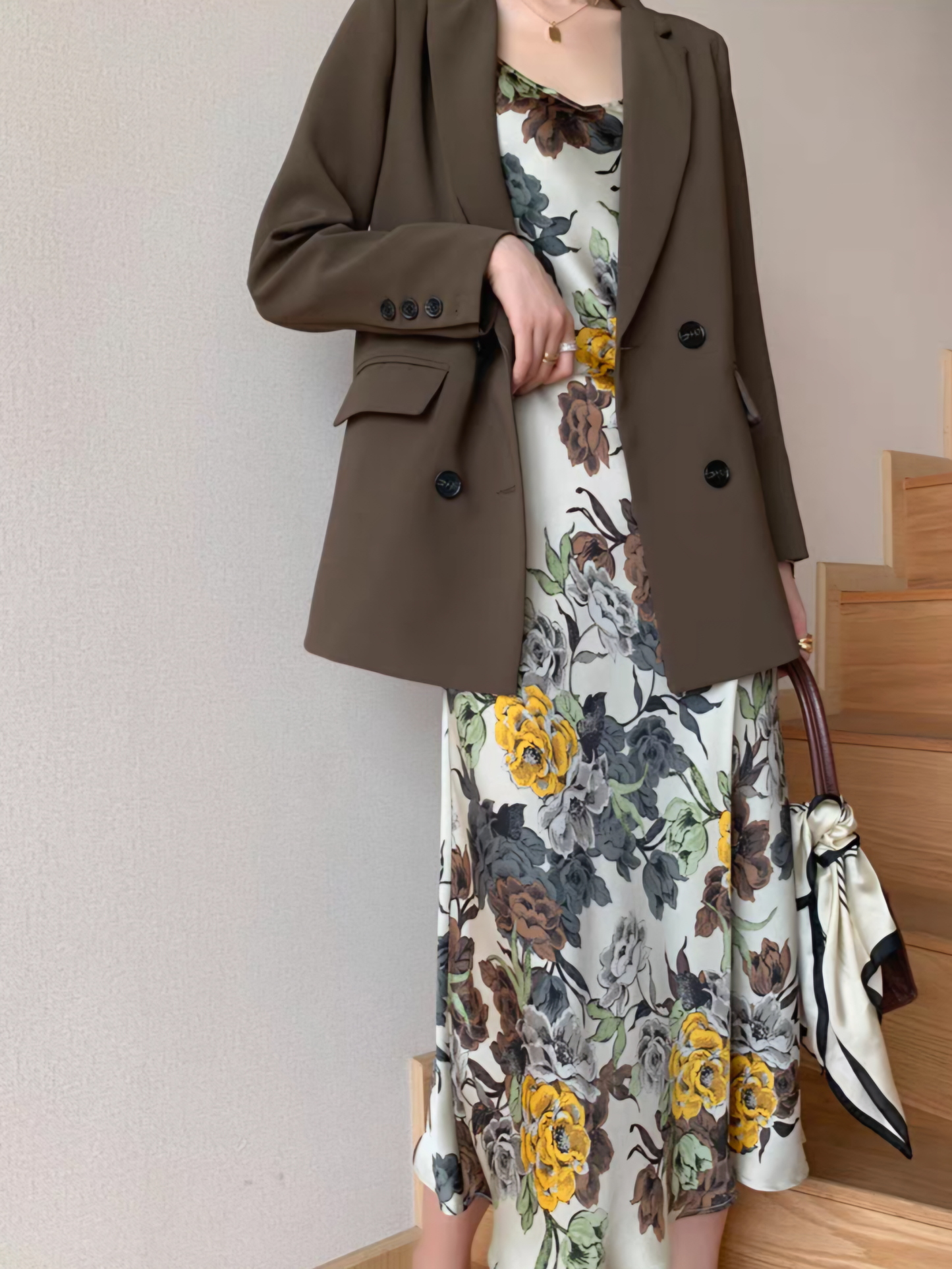 Sammy Double Breasted Blazer-The Black Bow-