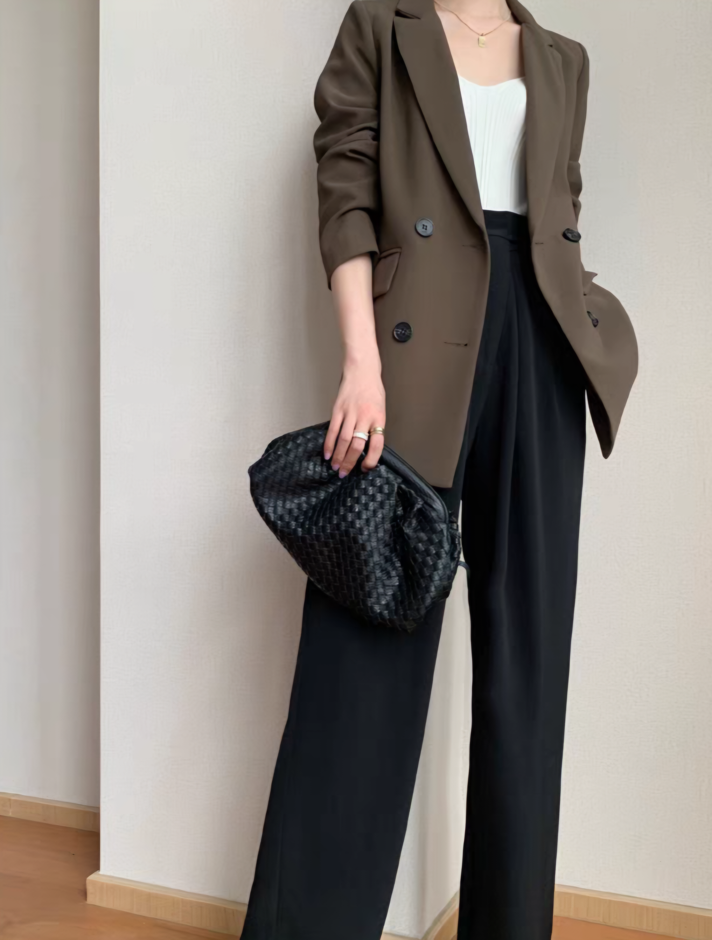 Sammy Double Breasted Blazer-The Black Bow-