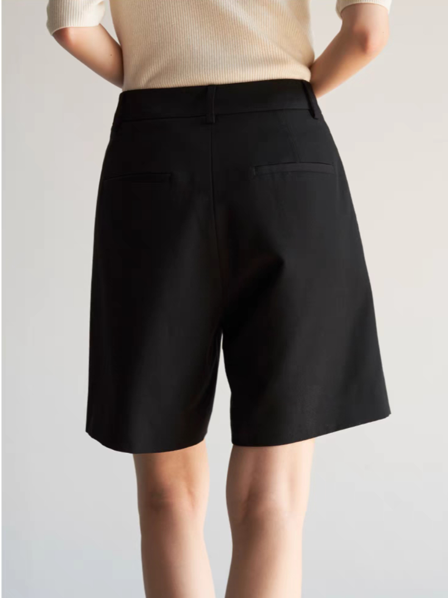 Norma Bermuda Shorts (Discounted-S, M, L size)-The Black Bow-