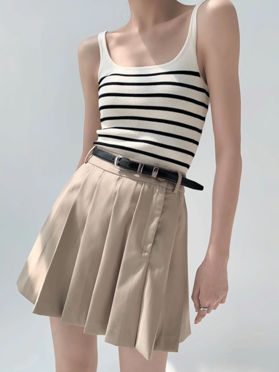 Gya Striped Knit Top (Discounted-Free Size)-The Black Bow-