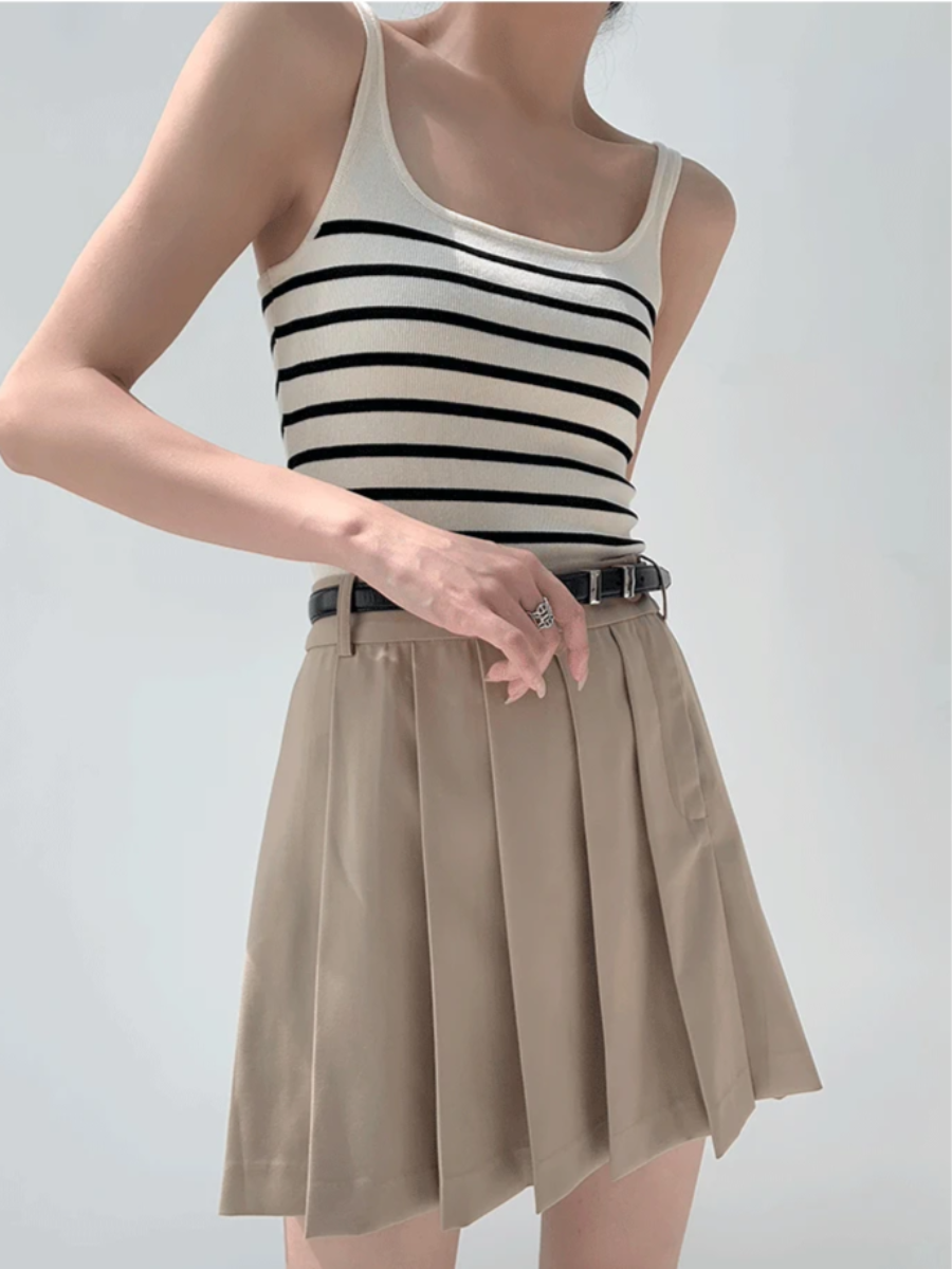 Gya Striped Knit Top (Discounted-Free Size)-The Black Bow-