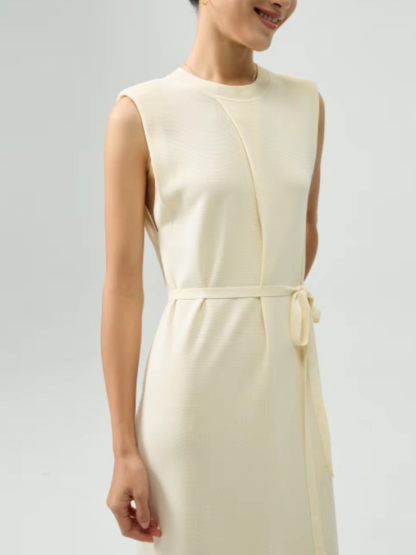 Perrine Round Neck Maxi Knit Dress (Discounted-Free size)-The Black Bow-