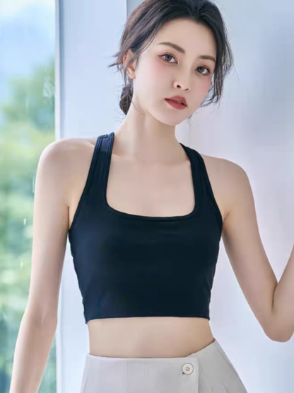 Quinta V-Back Padded Crop Top