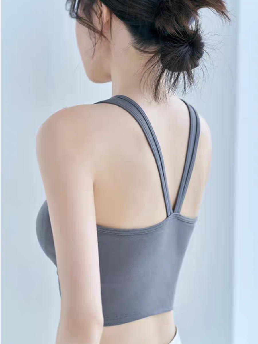 Quinta V-Back Padded Crop Top