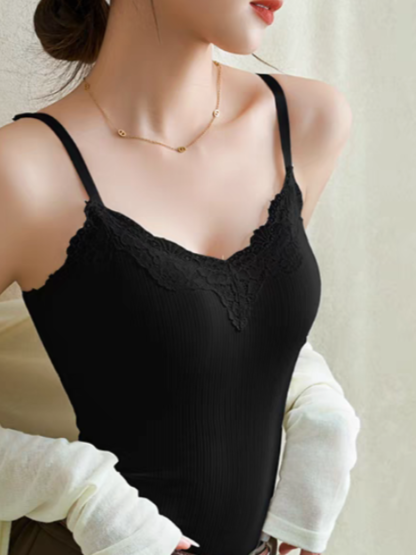 Qyu Lacey Padded Cami Top