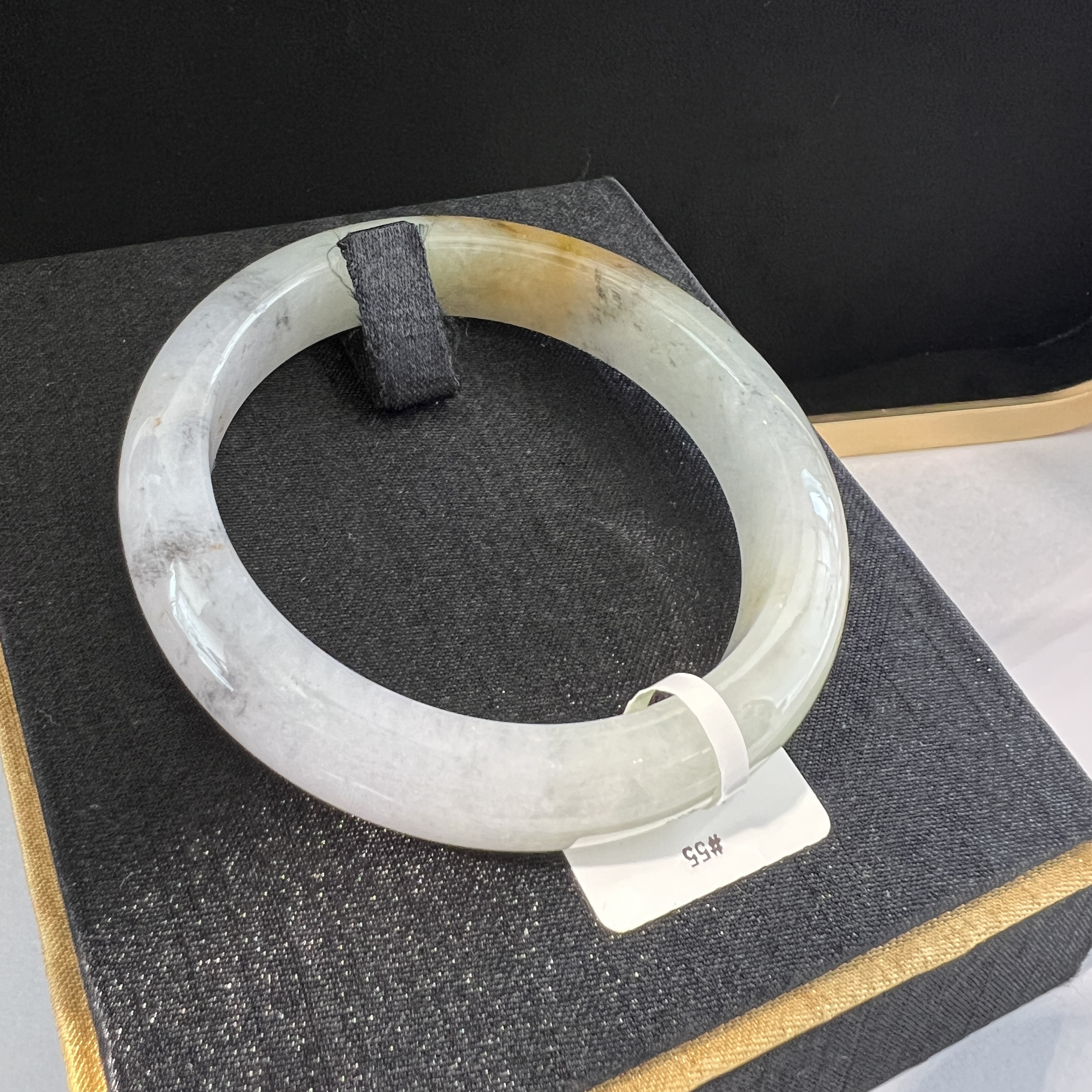 冰種淺三色洒烏雞正圈 #55