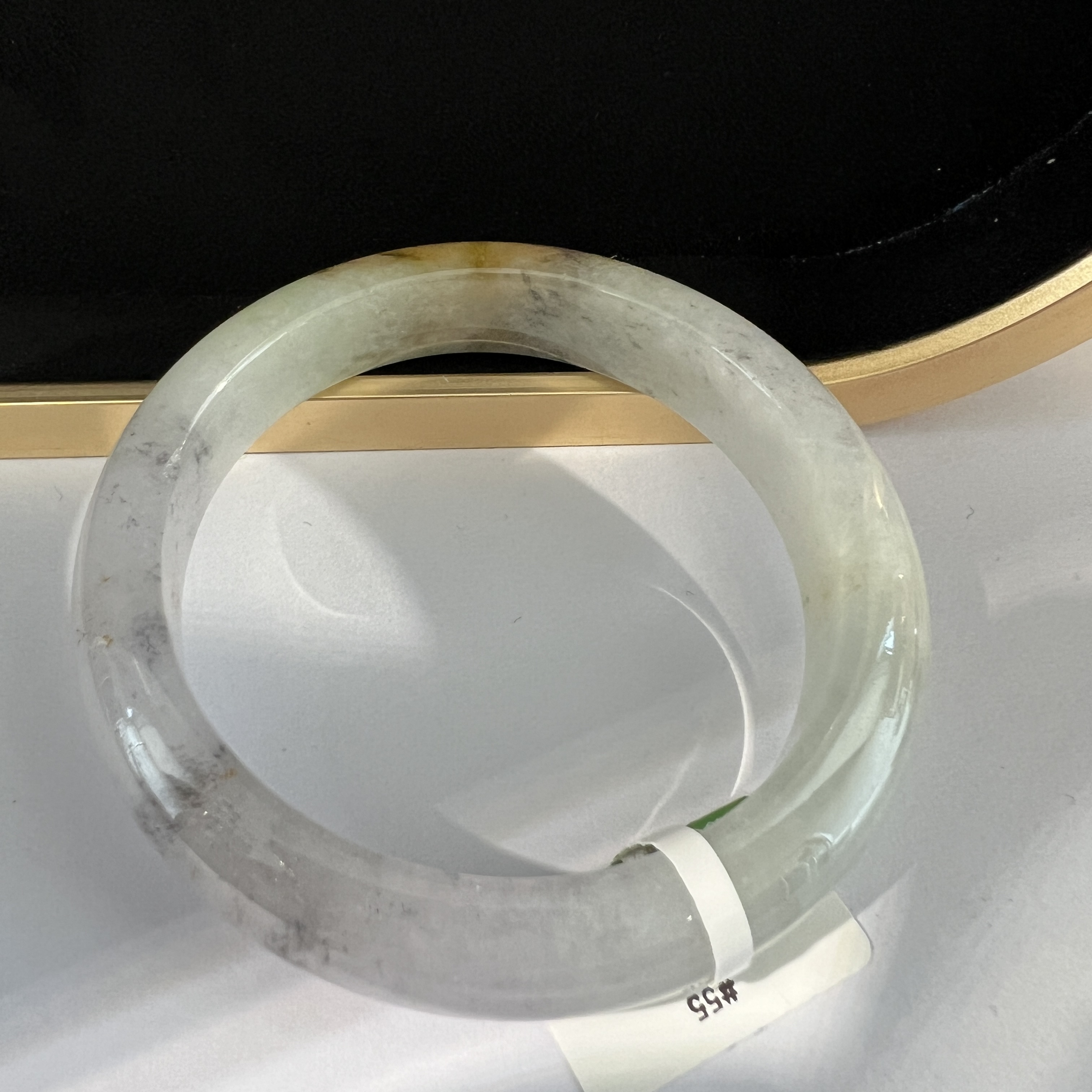 冰種淺三色洒烏雞正圈 #55