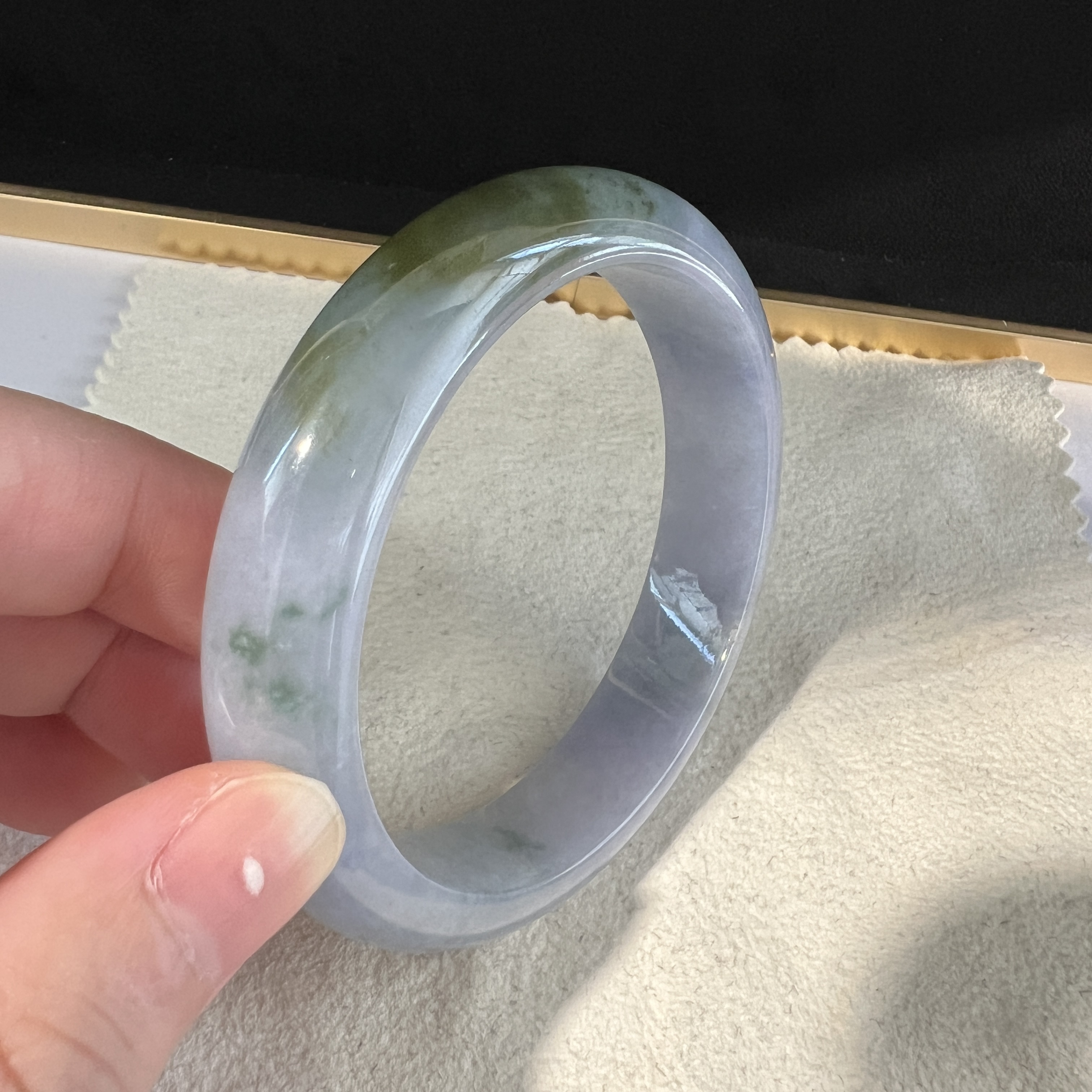 濃紫飄橄欖綠色正圈 #56