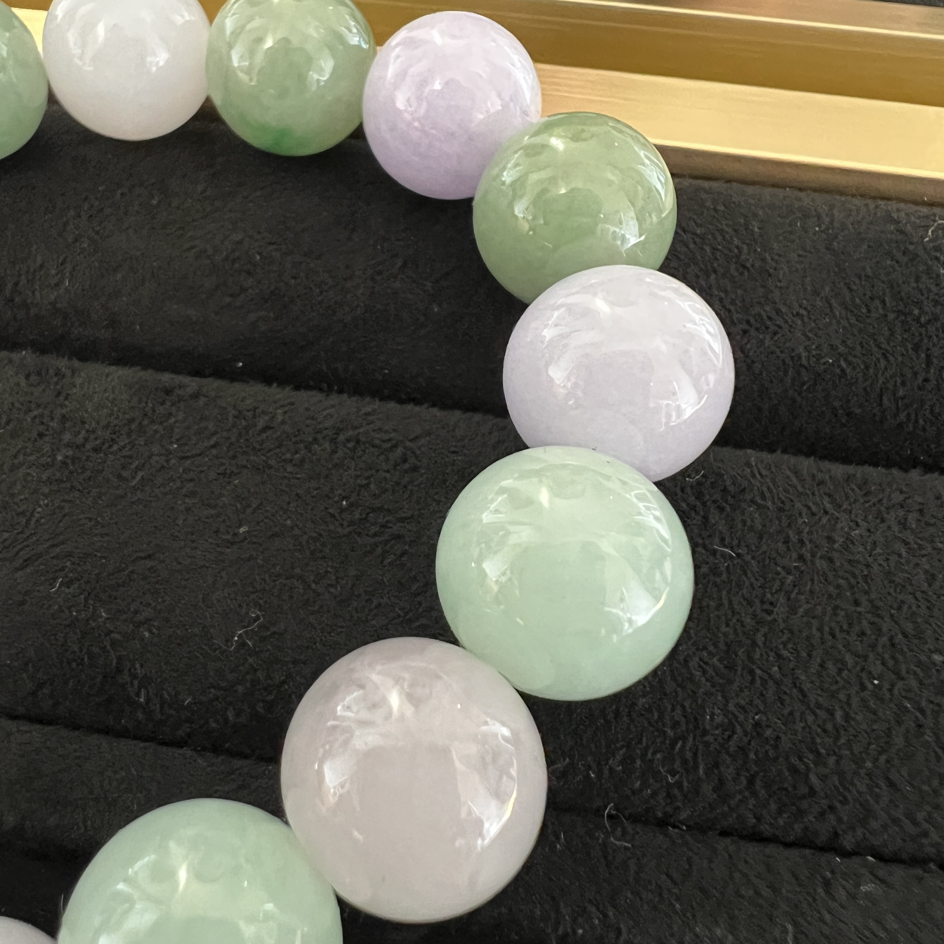 雙彩帶顆紫手串