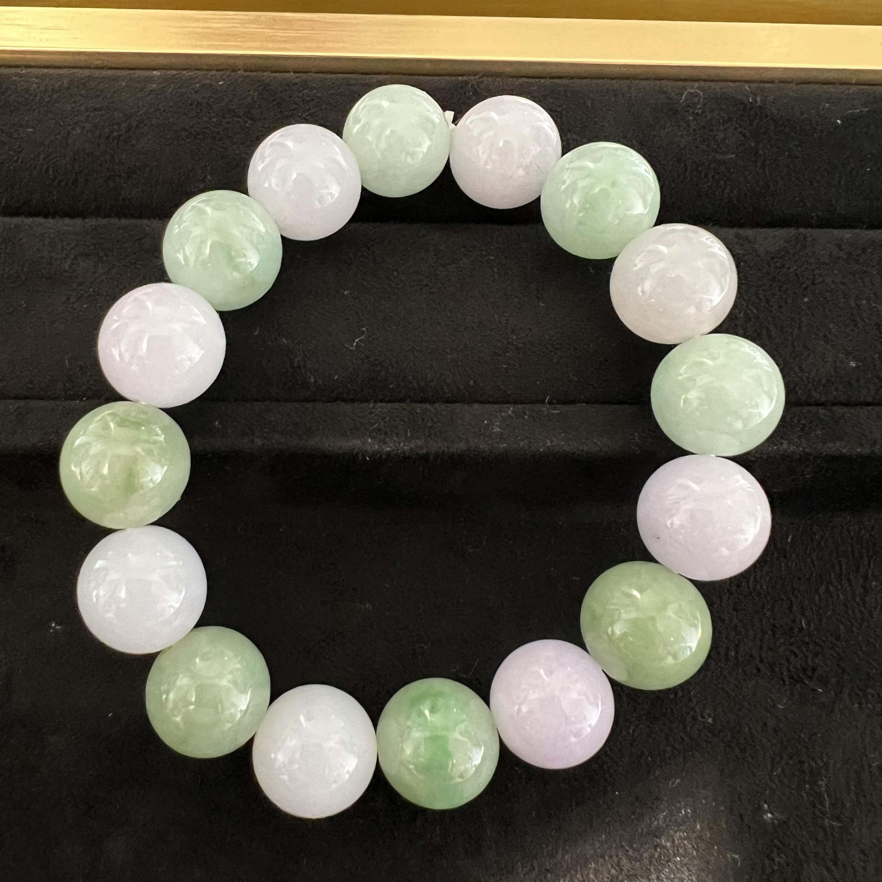 雙彩帶顆紫手串