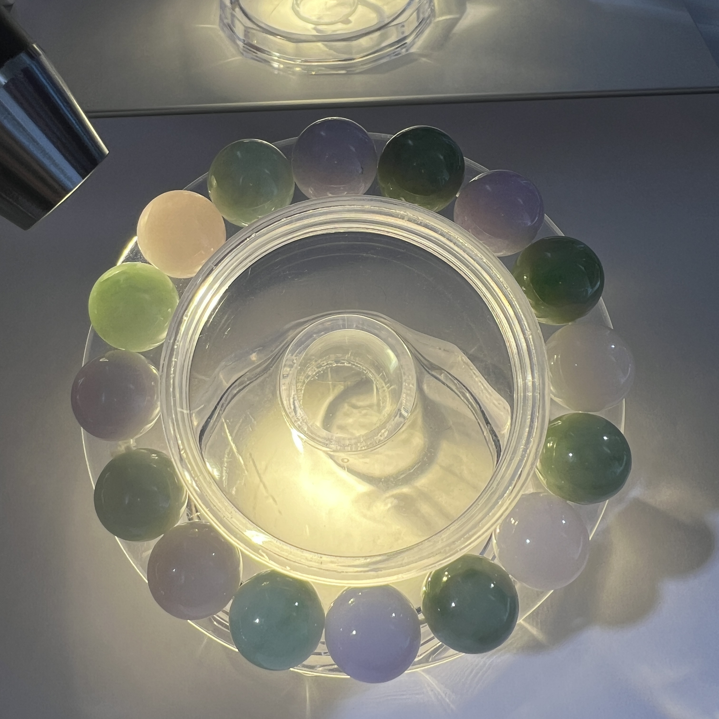 雙彩帶顆紫手串