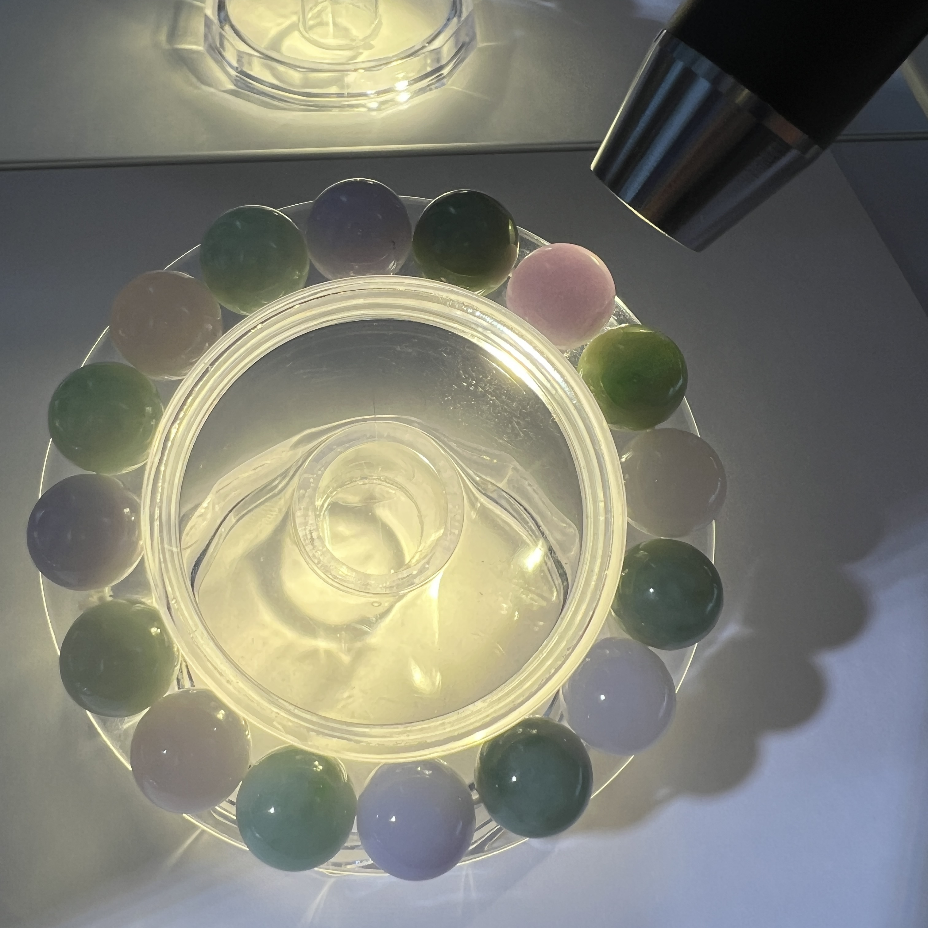 雙彩帶顆紫手串