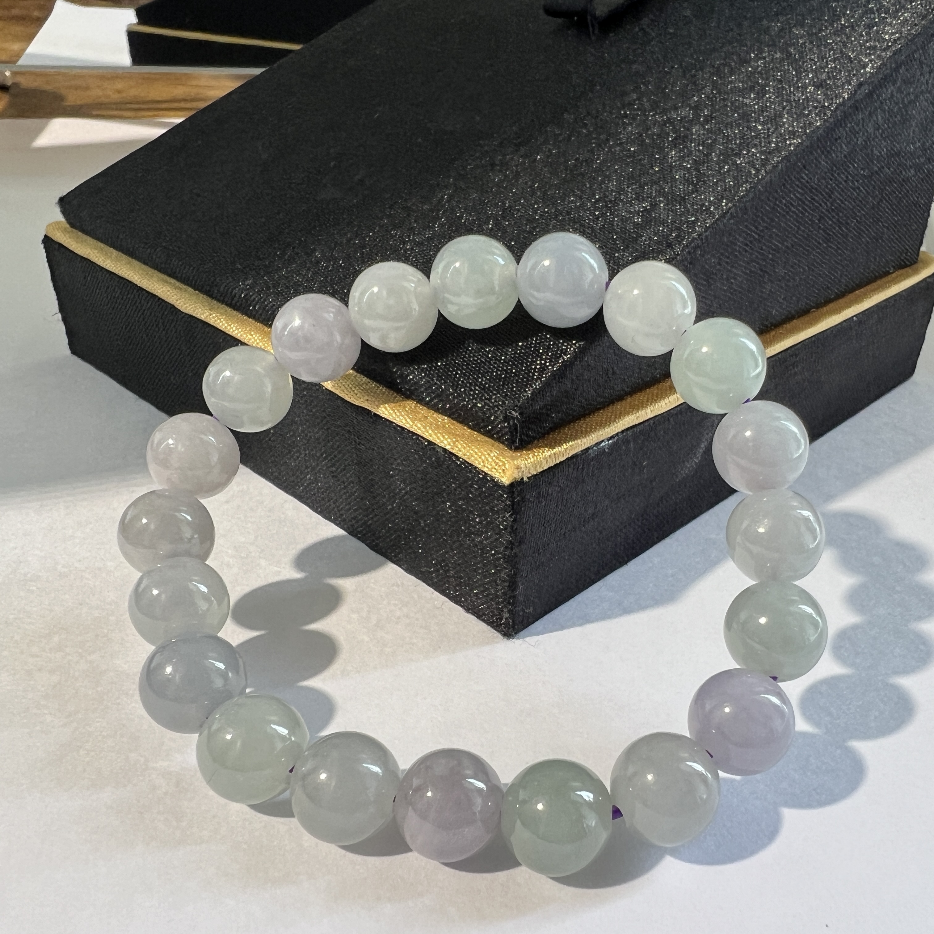 冰種淺春彩手串