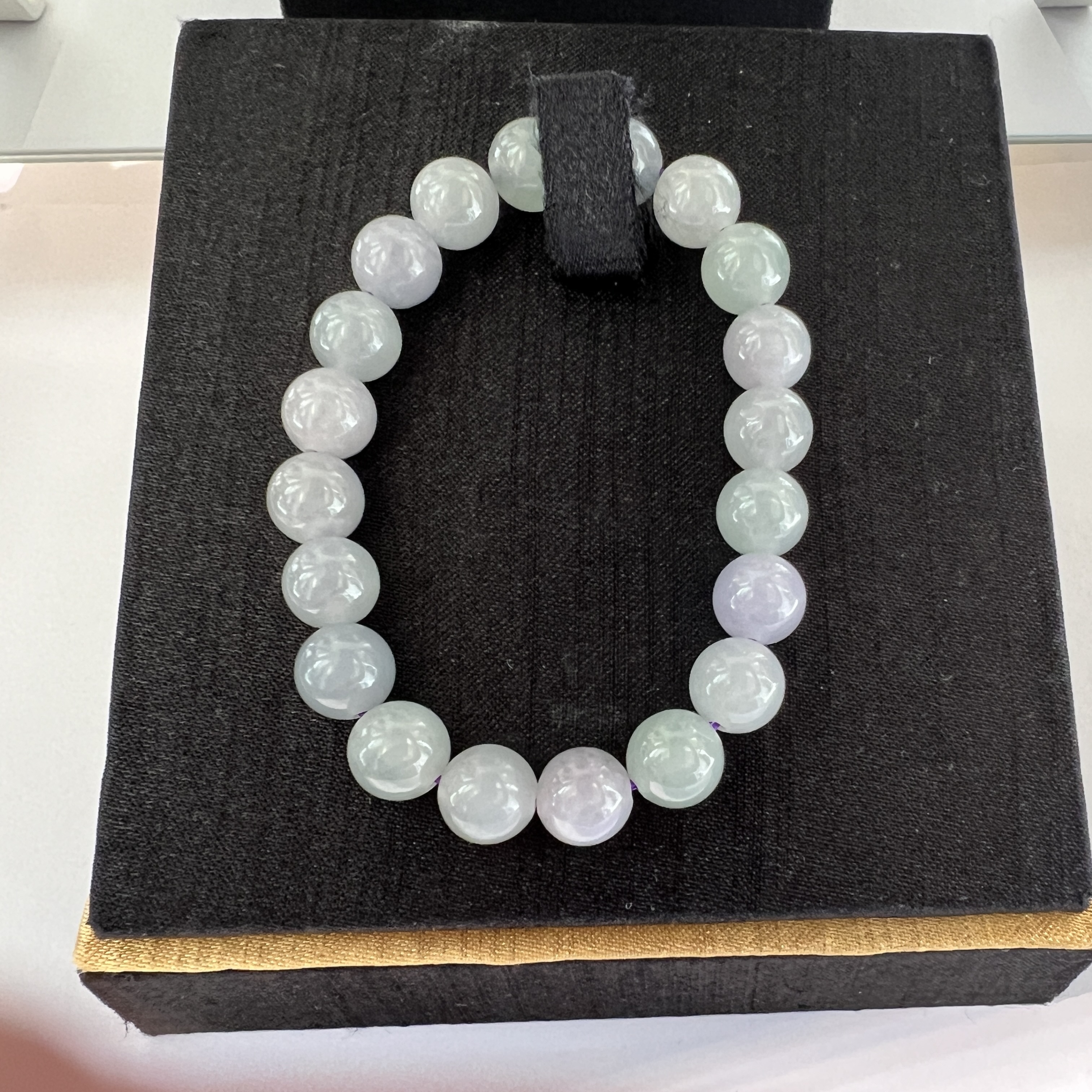 冰種淺春彩手串