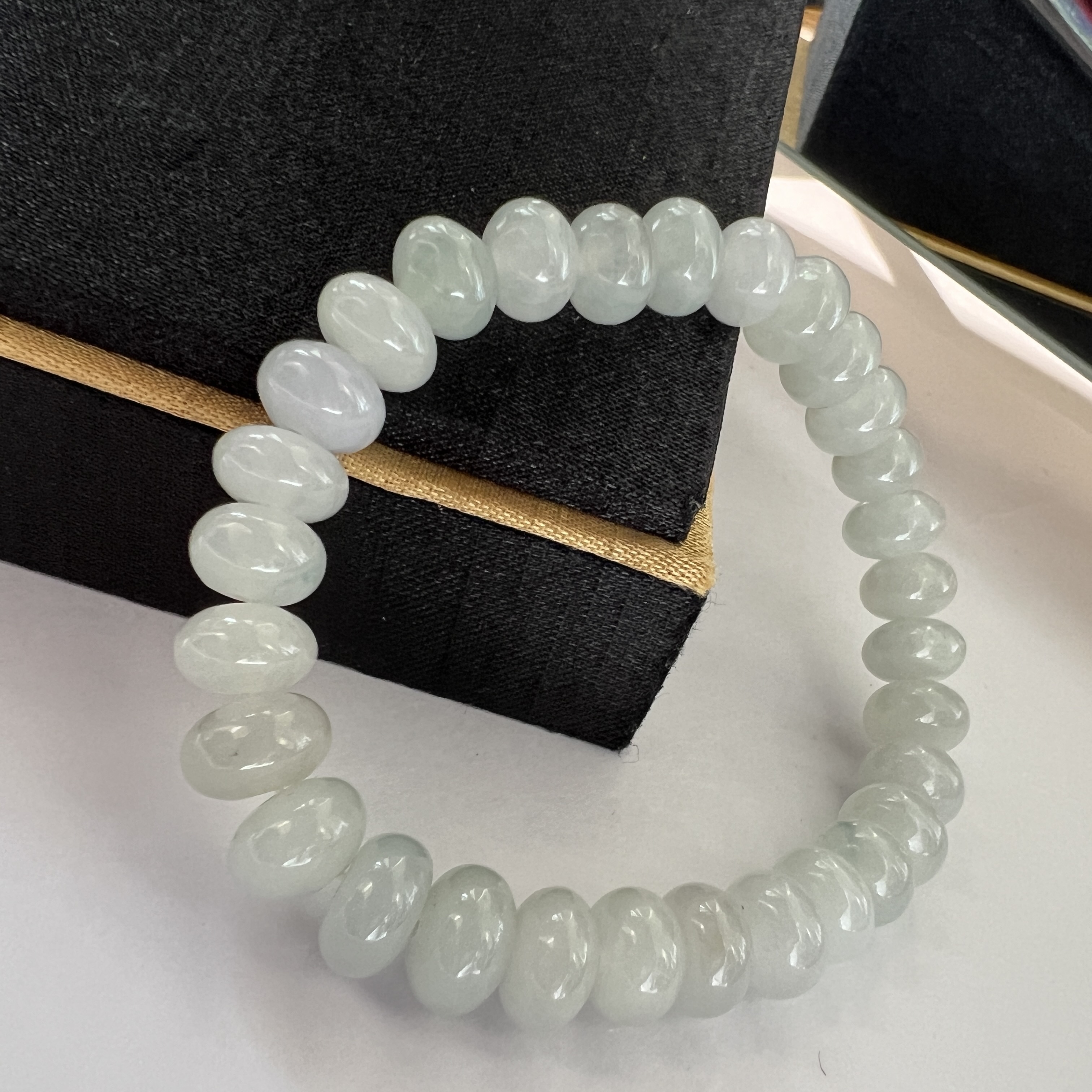 冰淺底色算盤珠手串