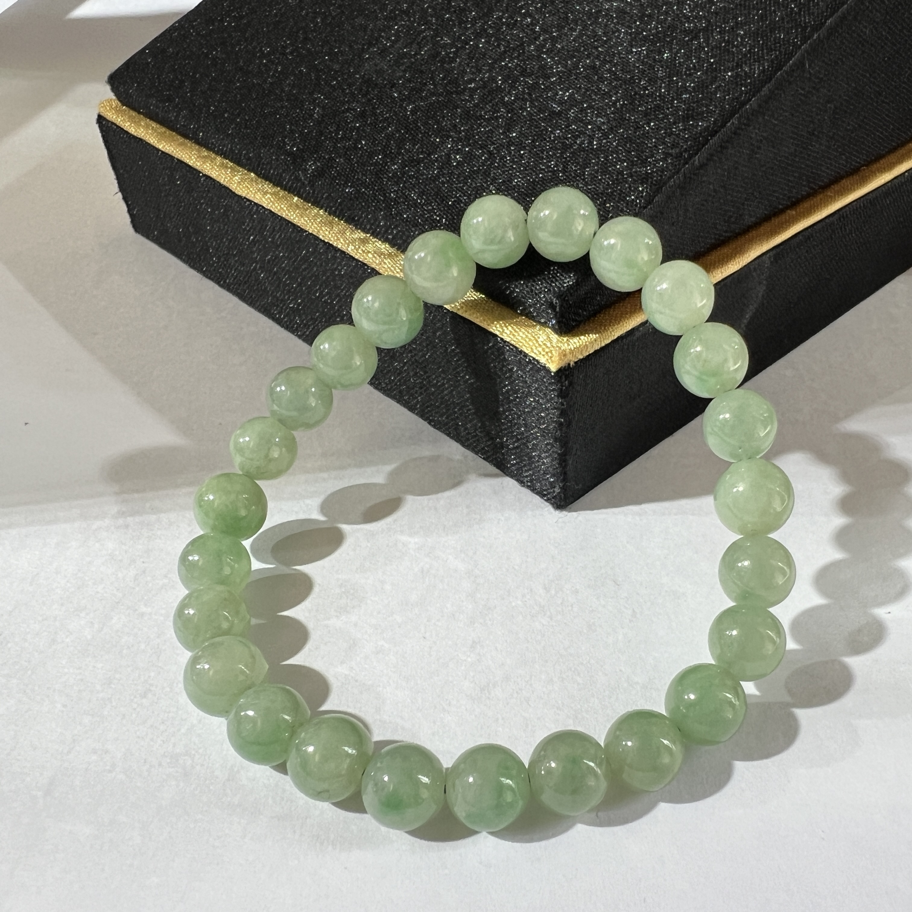 甜翠陽綠飄色手串