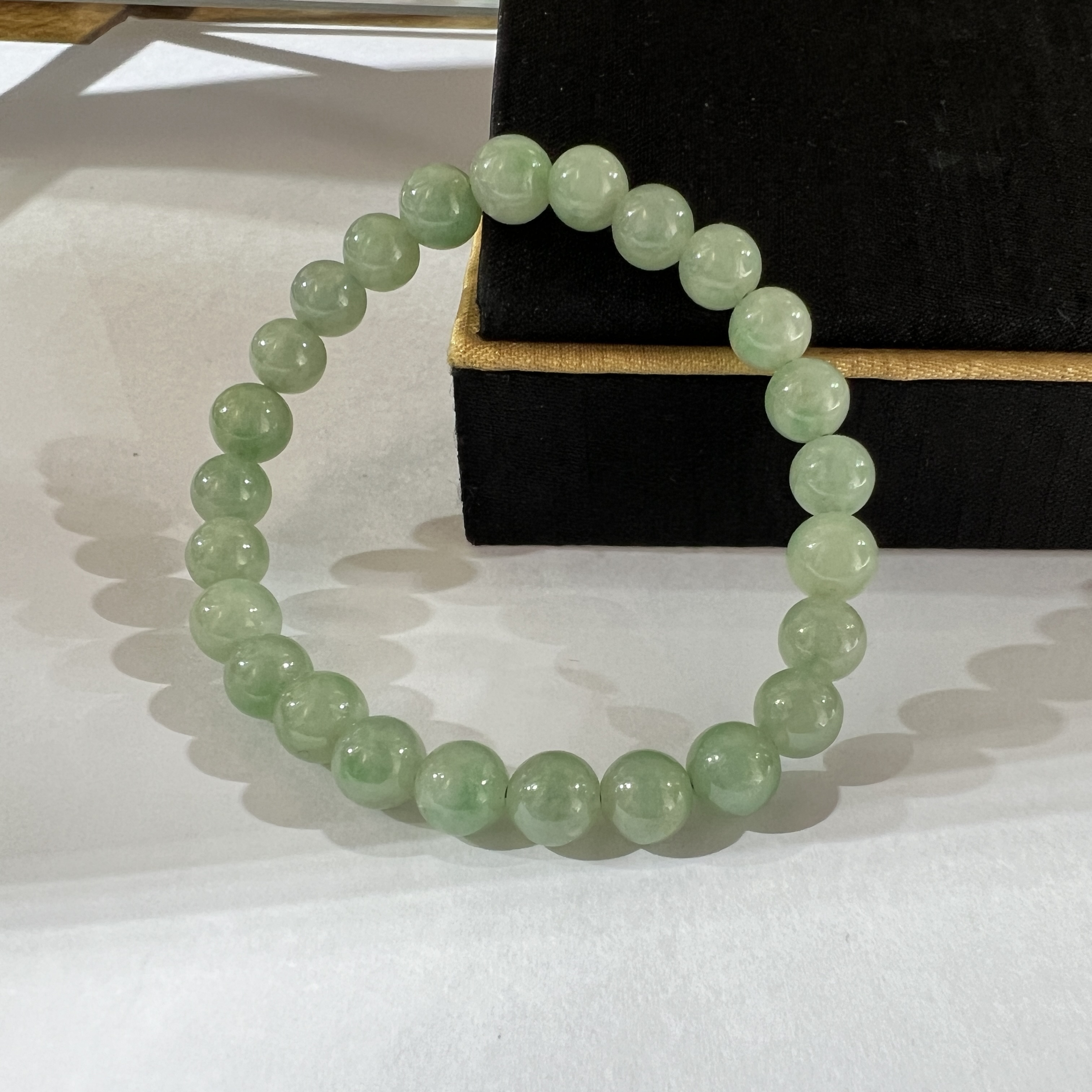 甜翠陽綠飄色手串