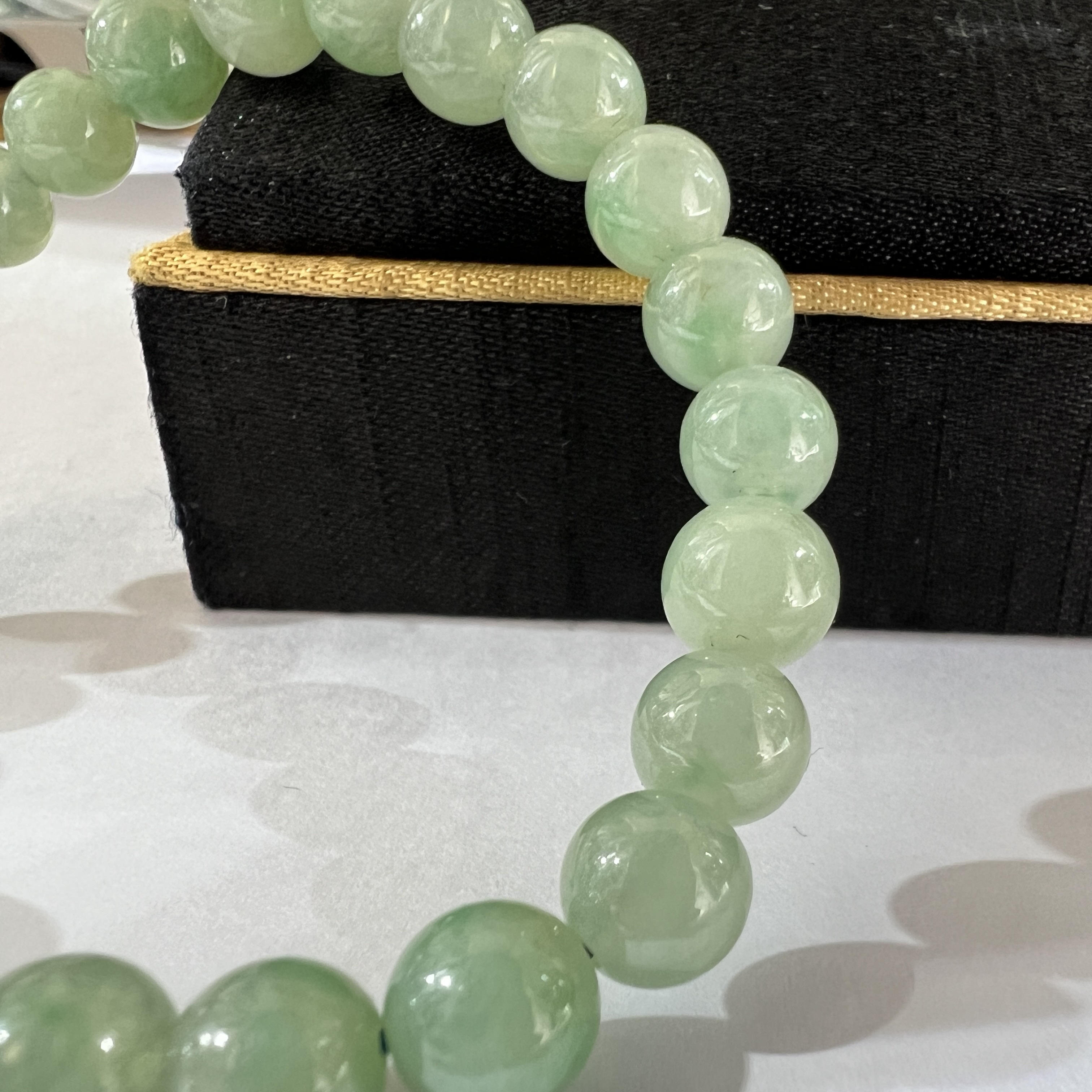 甜翠陽綠飄色手串