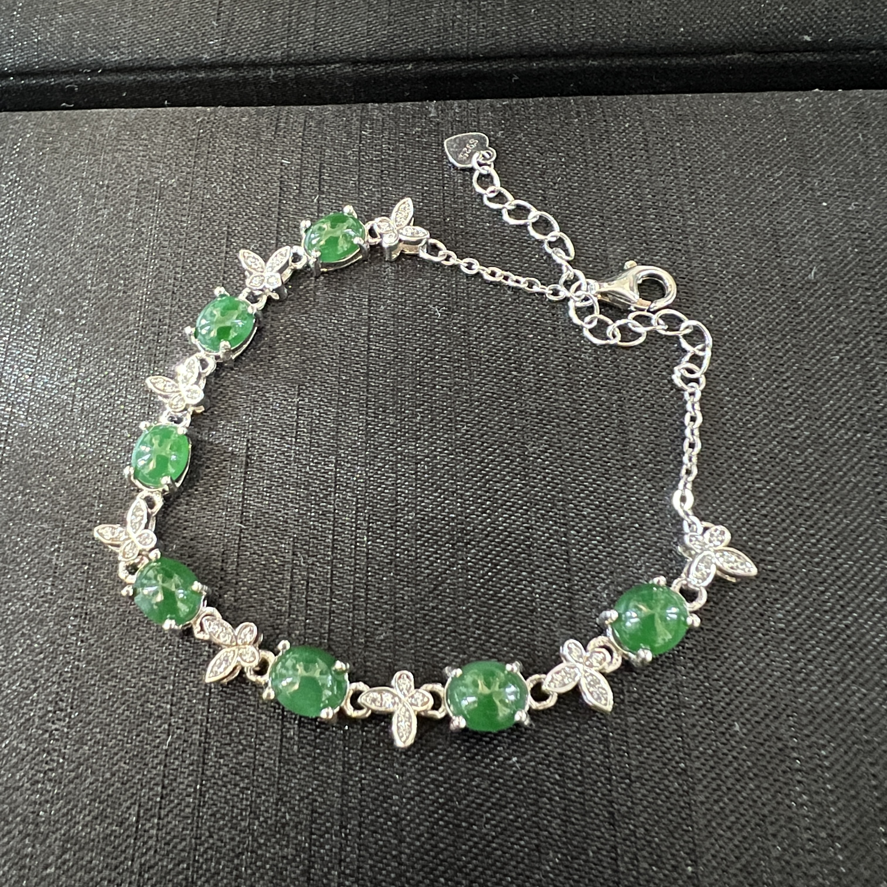 濃綠色蛋面手鏈