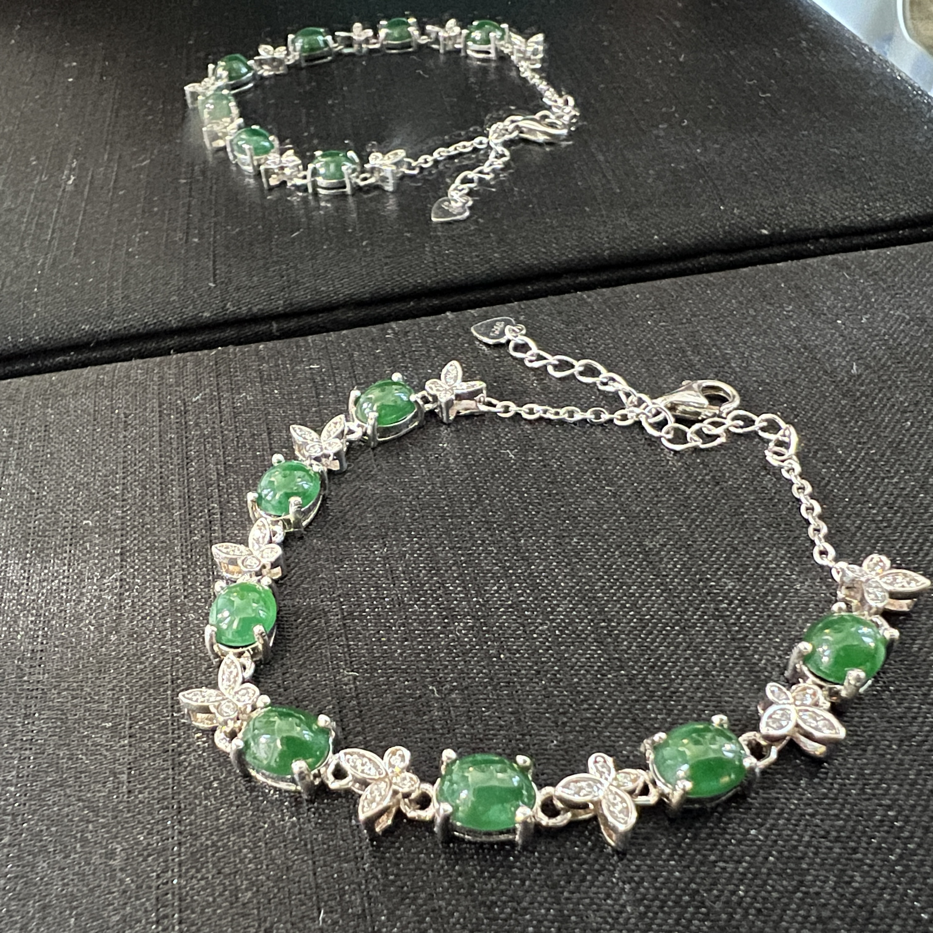 濃綠色蛋面手鏈