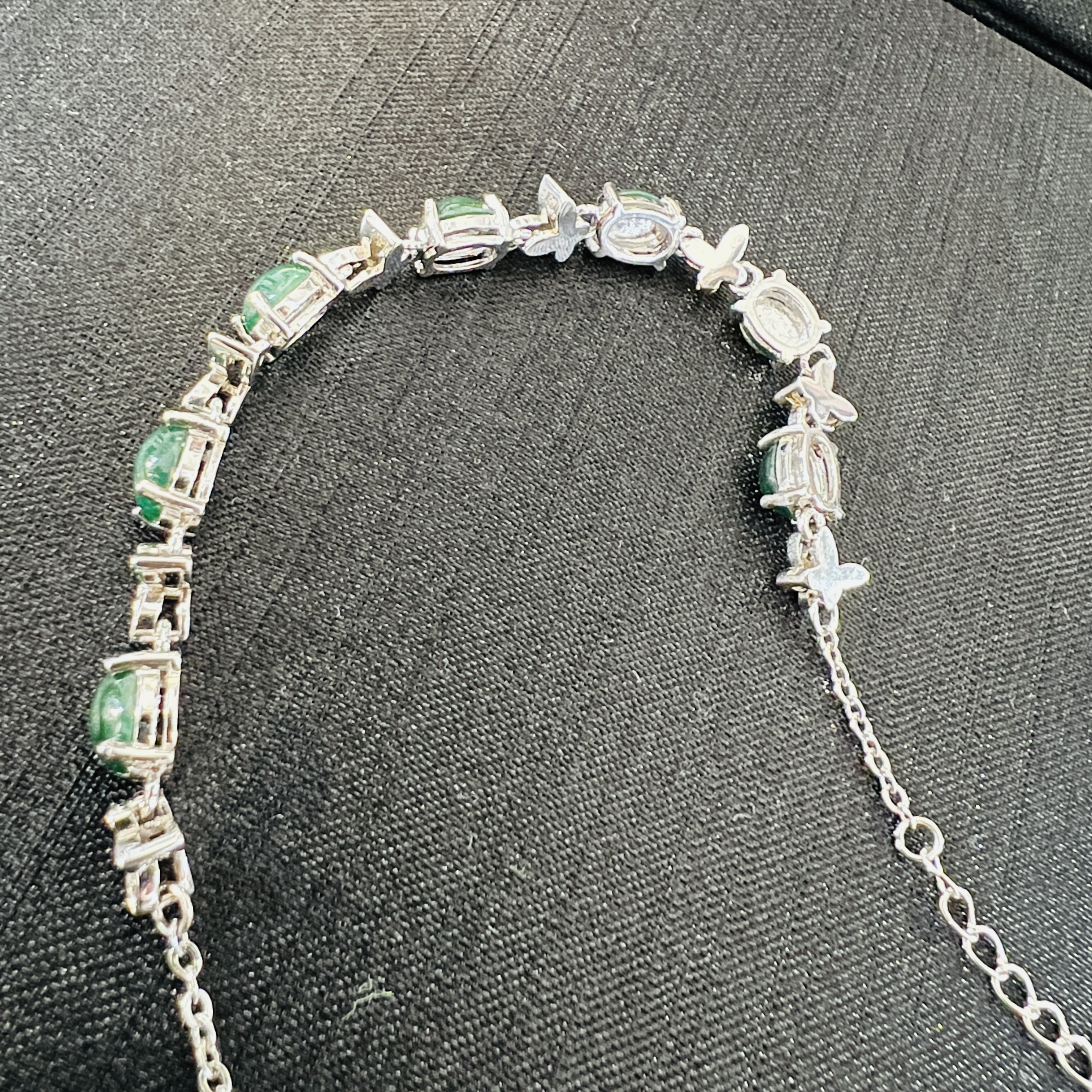 濃綠色蛋面手鏈