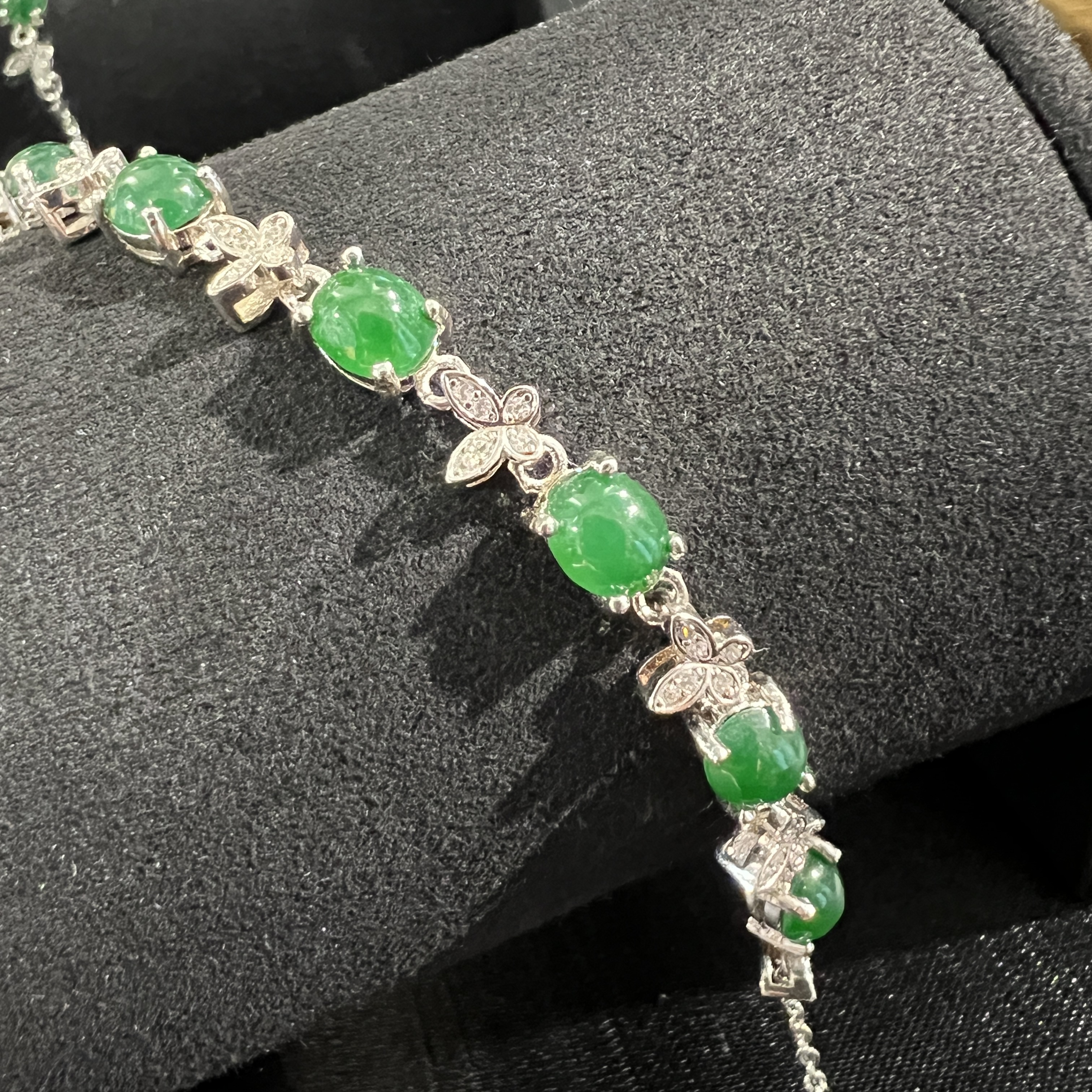 濃綠色蛋面手鏈