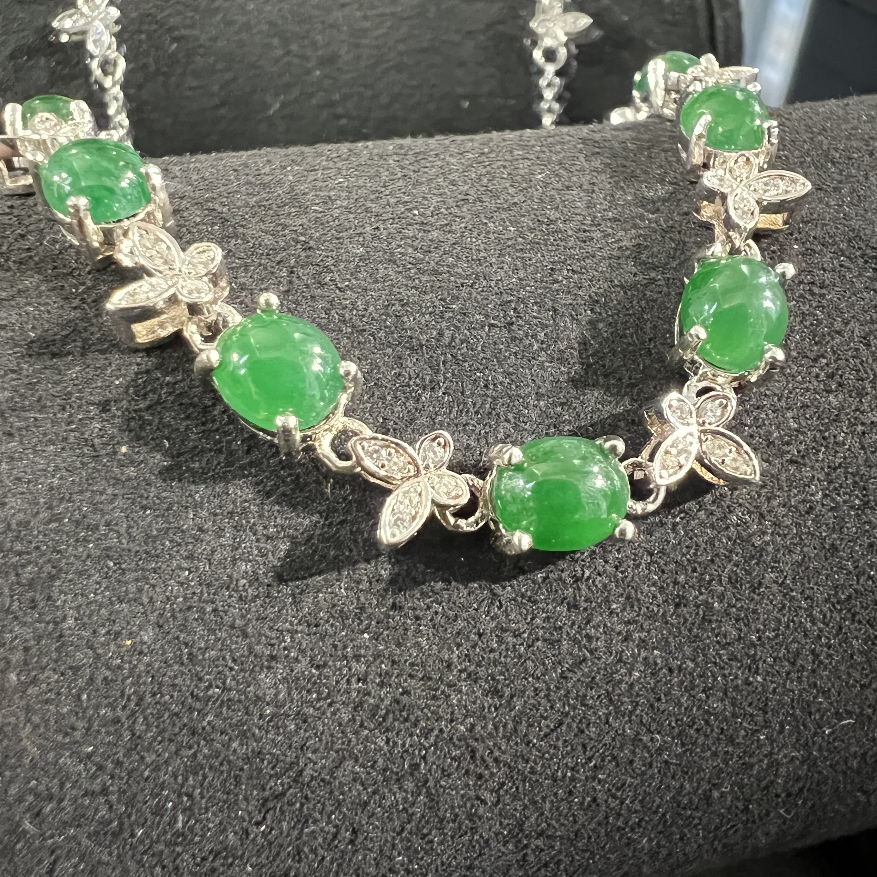 濃綠色蛋面手鏈