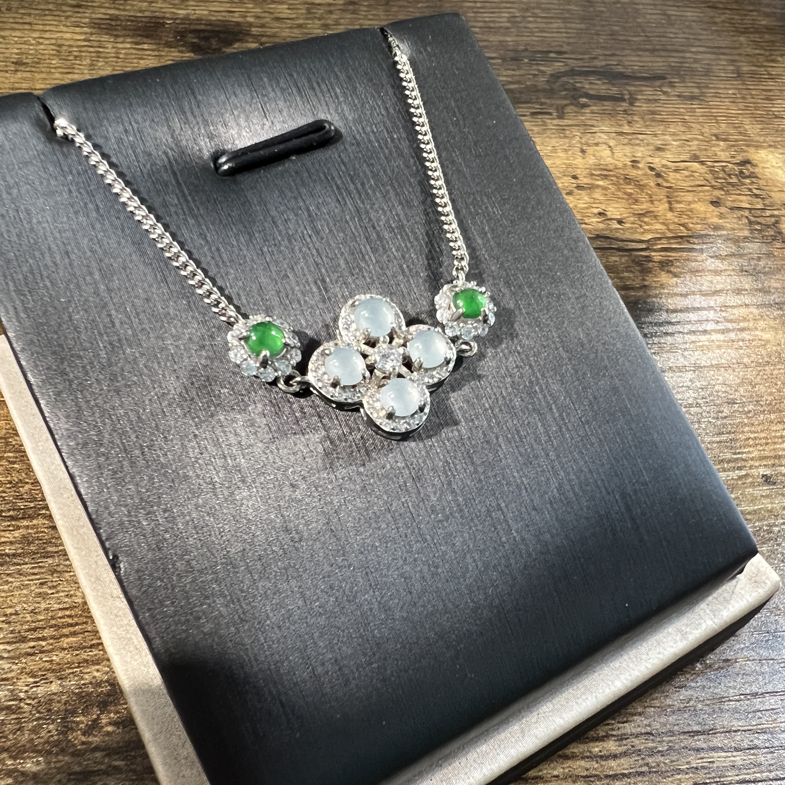 冰藍水四葉草手鏈