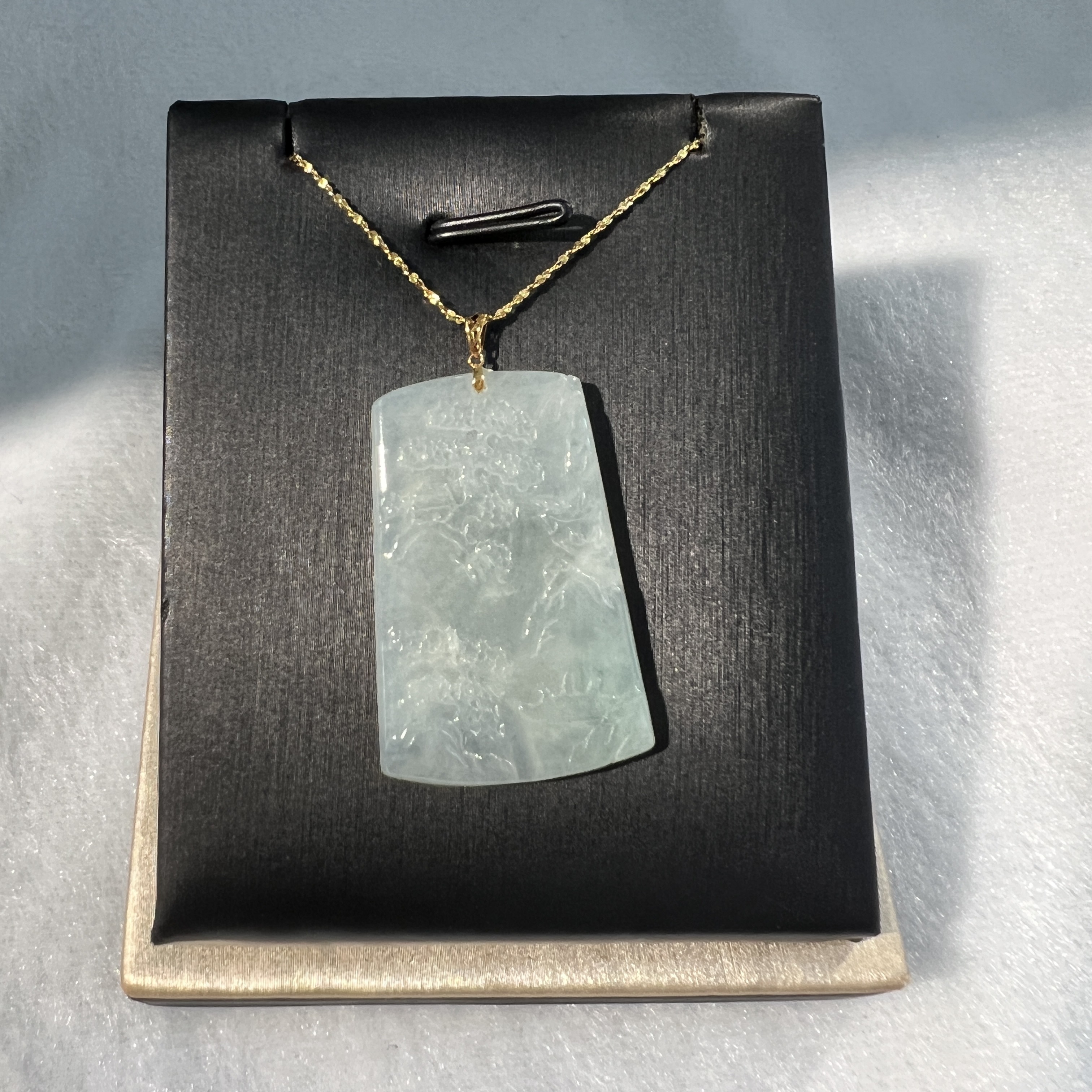 冰天空藍山水牌