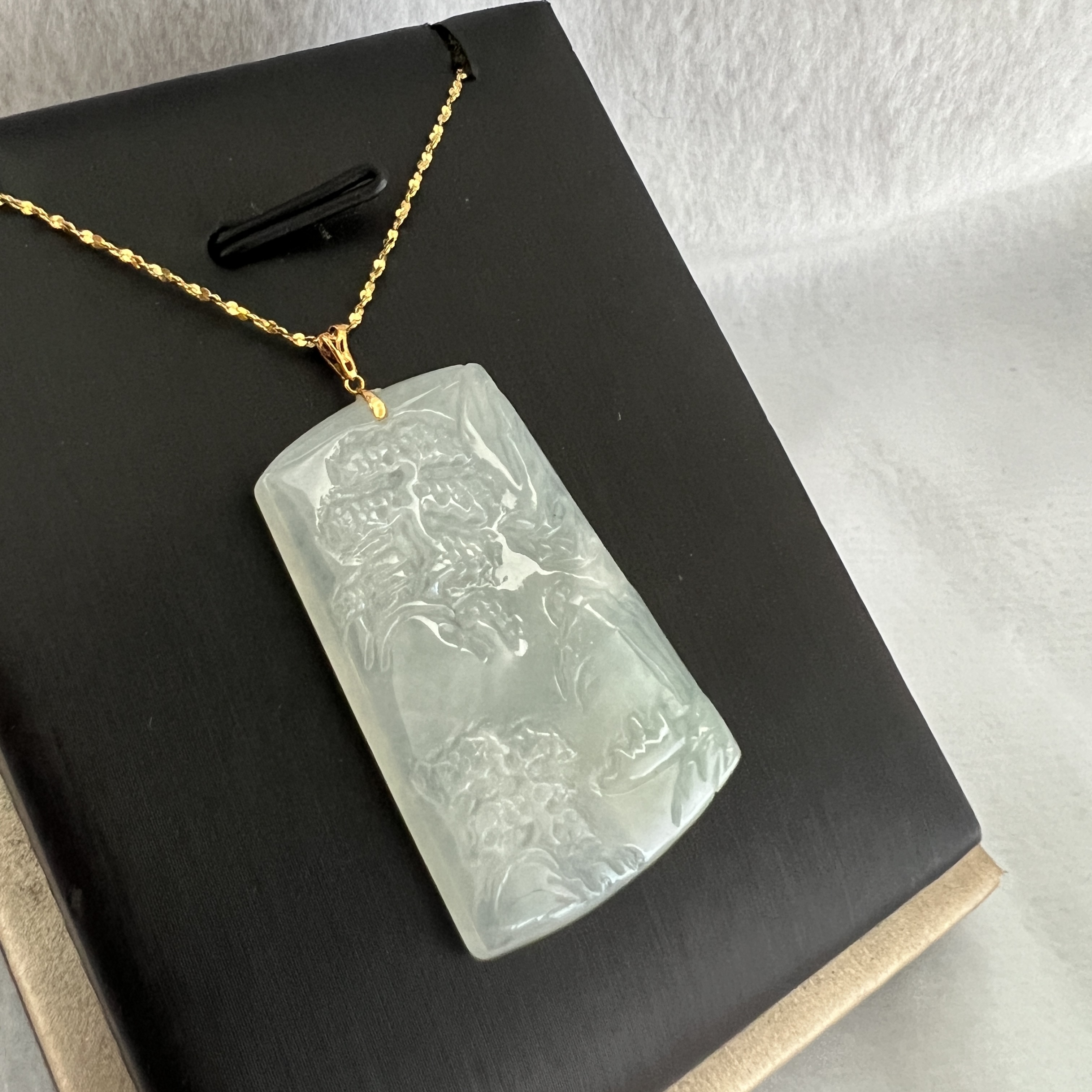 冰天空藍山水牌