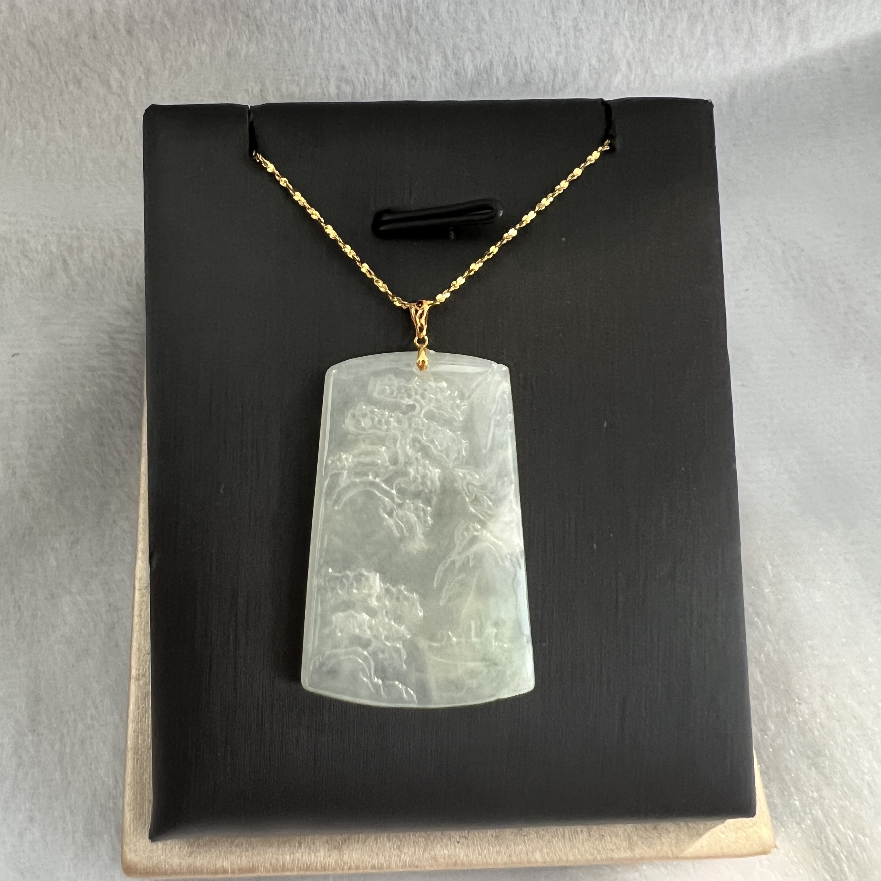 冰天空藍山水牌