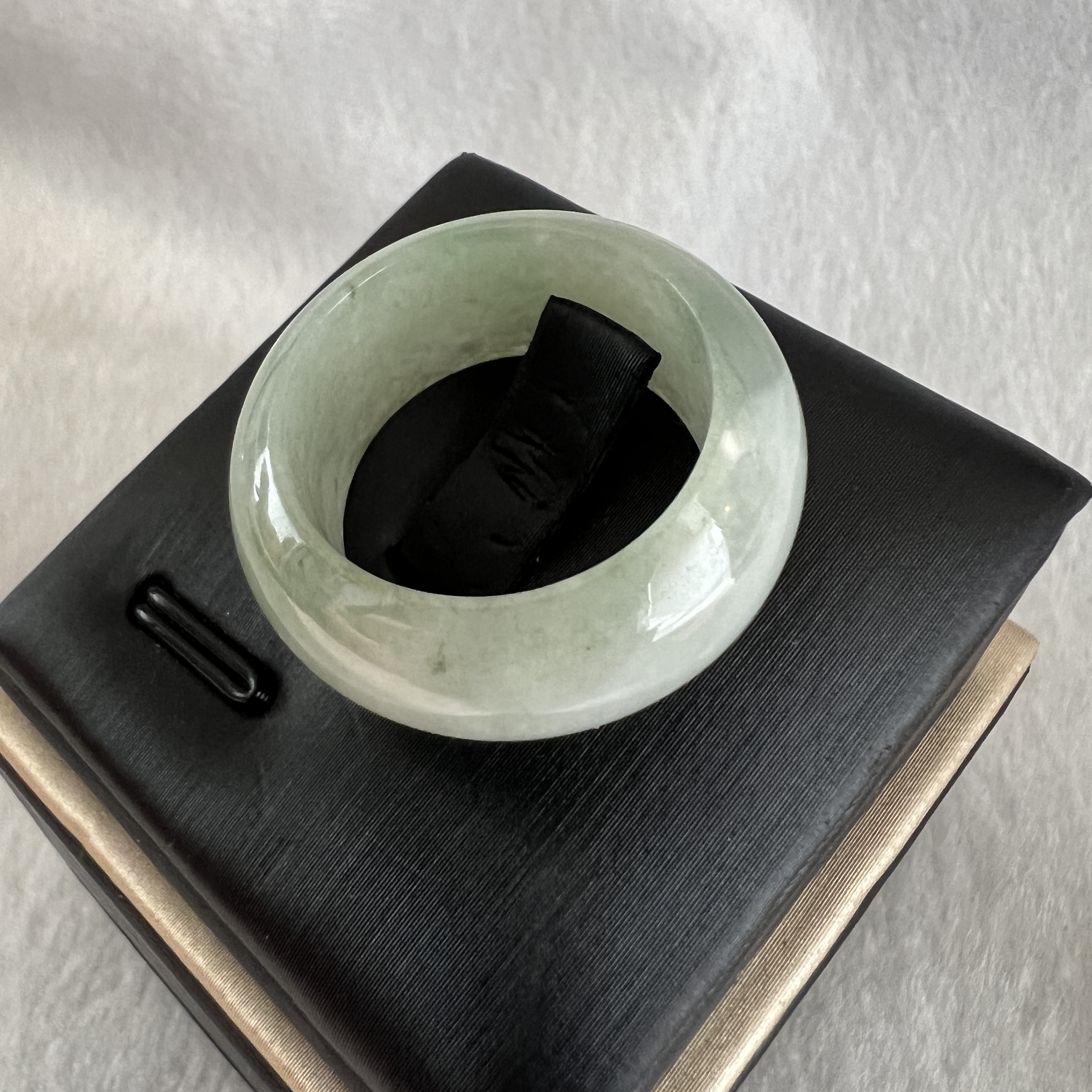 半山水湖水綠厚妝戒指