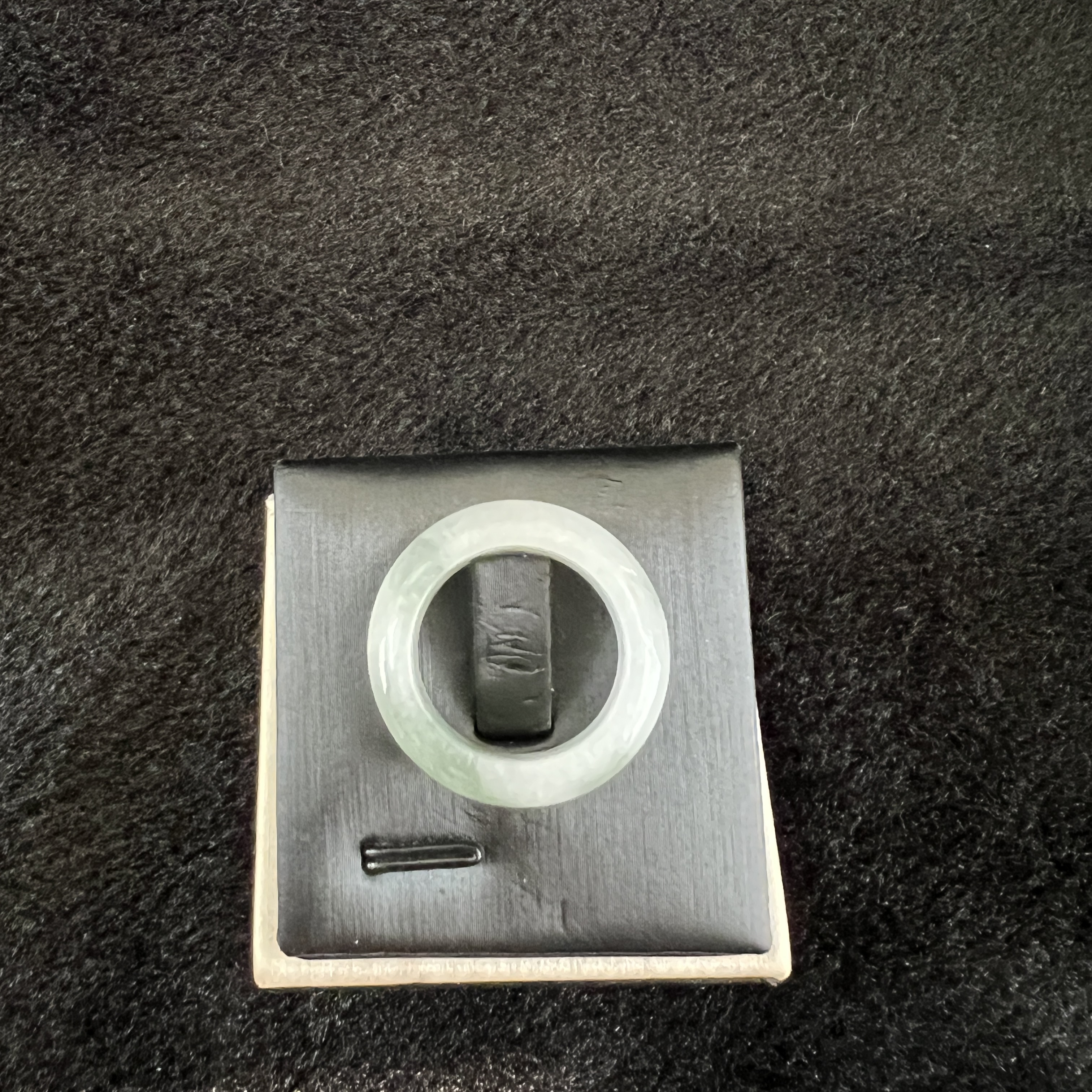 冰湖水綠寬版戒指