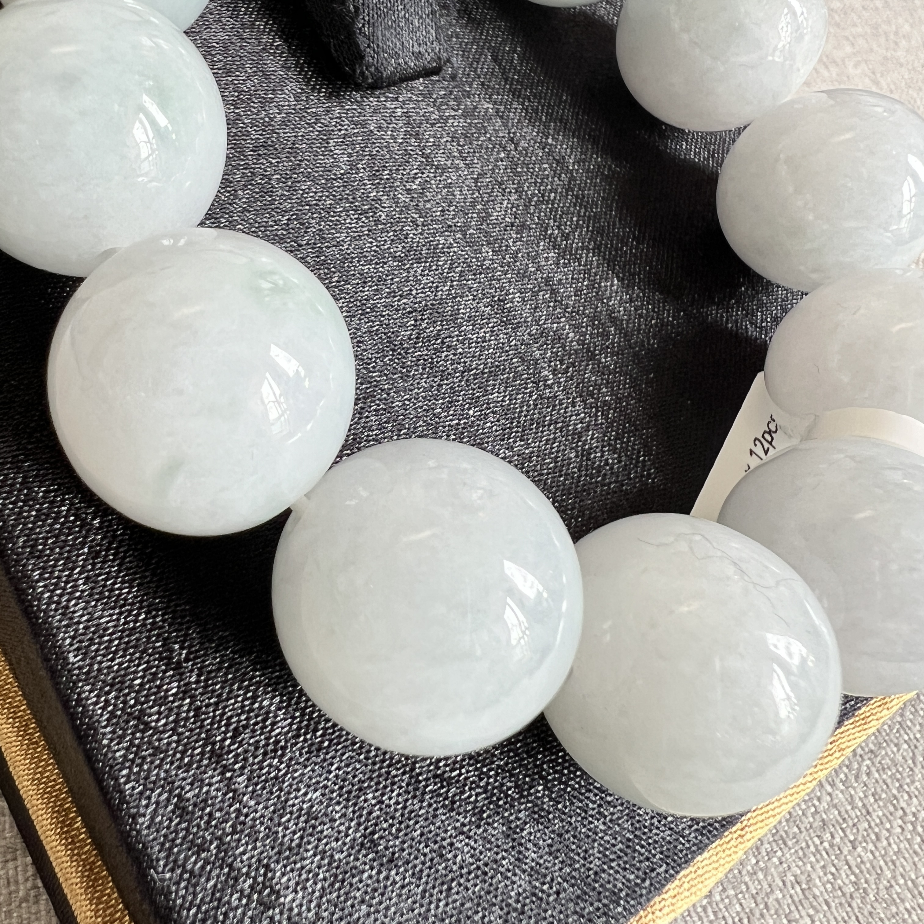 細糯白月光大手串